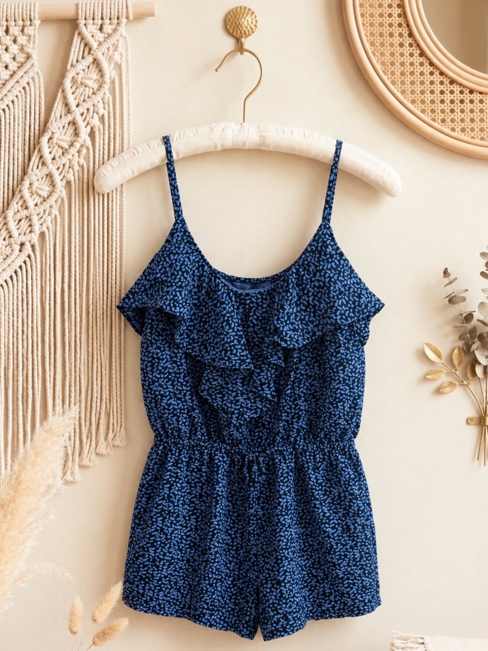 GAP Blue Dotted Romper